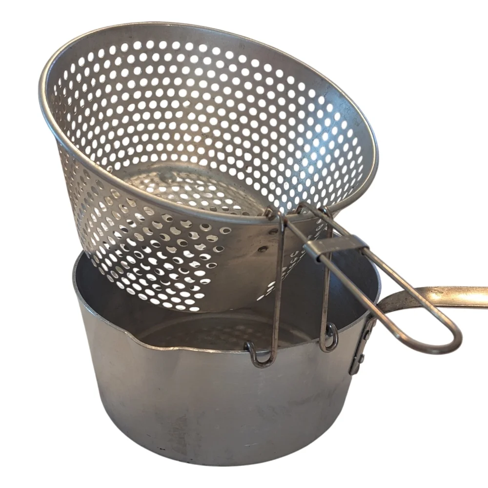 90s VTG Dazey DCP-6 Chefs Pot Fry Steam Basket W Detachable Hang Handle 8.75